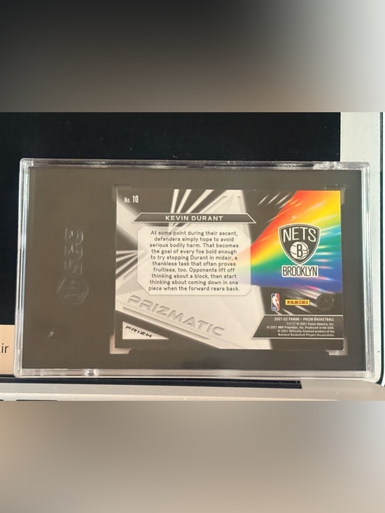 2021-22 Panini Prizm - Prizmatic Kevin Durant #10 Fast Break Prizm SGC 10 - Picture 4 of 4